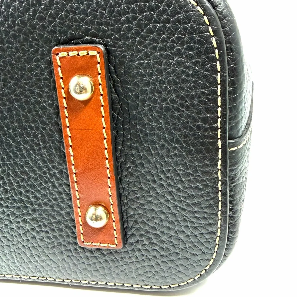 Dooney and Bourke Black Pebble Grain Leather Tote Crossbody Bag EUC - Picture 6 of 15